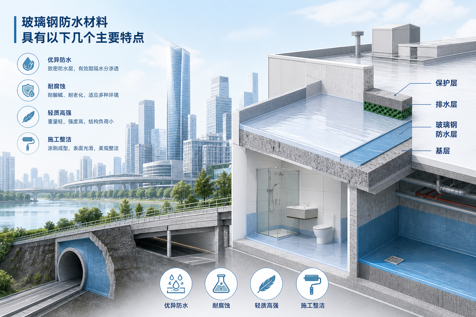 2023年玻璃钢防水材料市场趋势分析,关注 铜川 发展